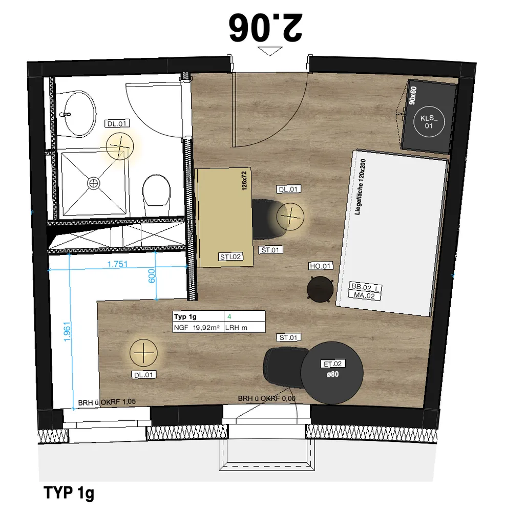 1 Zimmer Wohnung mit 20 m² in Berlin – Bild 1