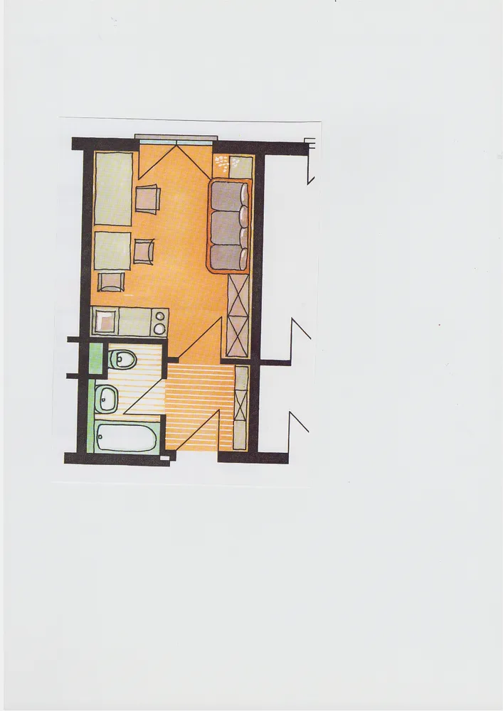 1 Zimmer Wohnung mit 21 m² in Augsburg – Bild 3