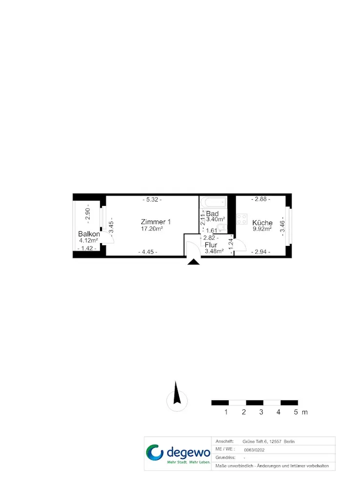 1 Zimmer Wohnung mit 37 m² in Berlin – Bild 2