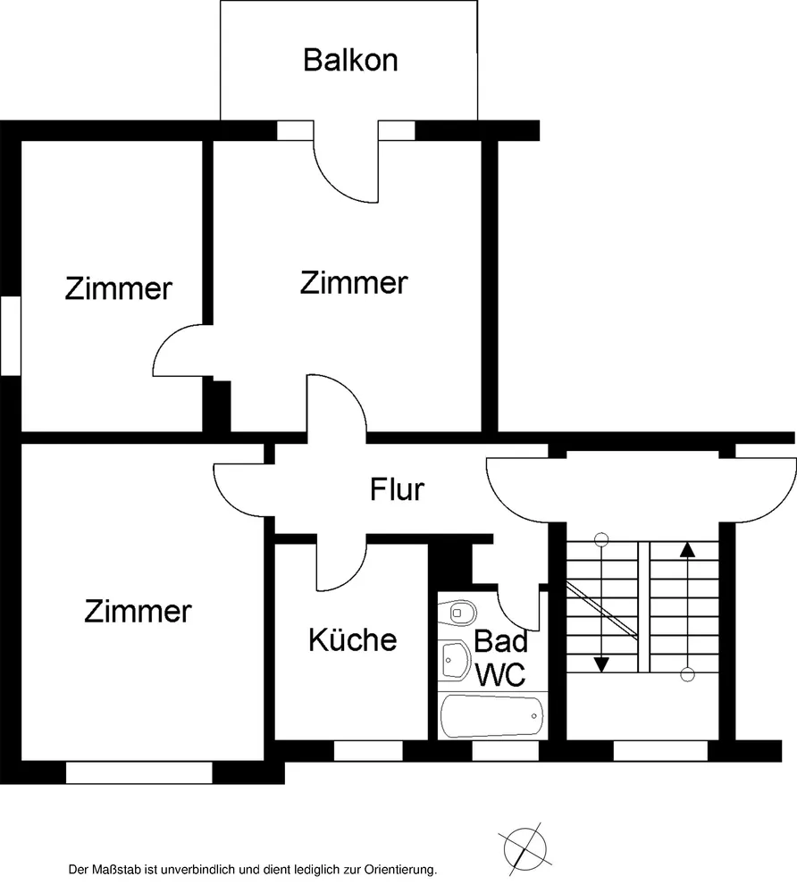 3 room apartment with 60 m² in Bielefeld – Photo 1