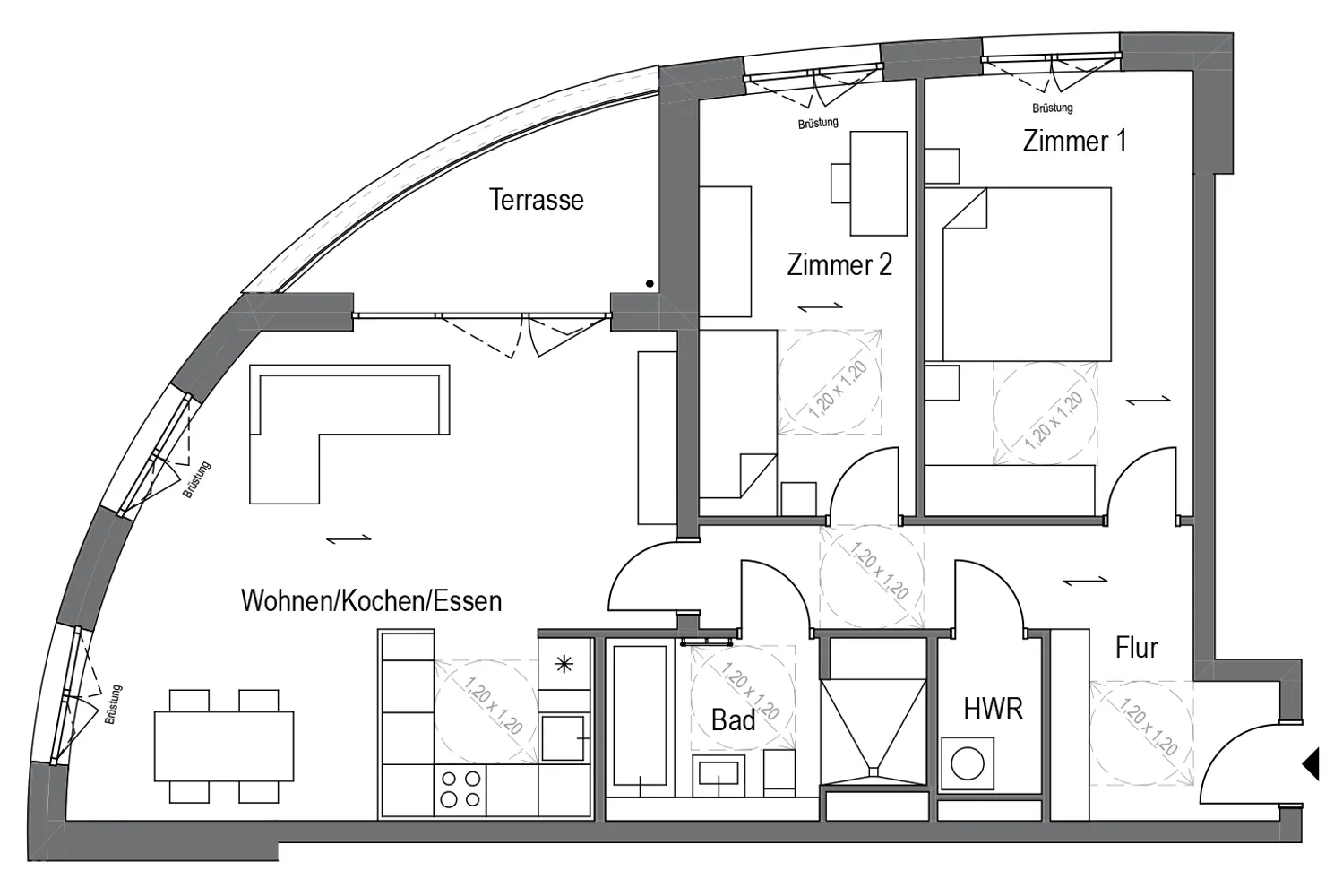 3 Zimmer Wohnung mit 87 m² in Berlin – Bild 7