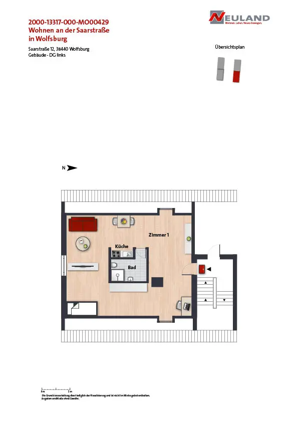 Studio mit 45 m² in Wolfsburg – Bild 7