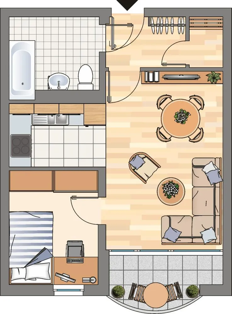 1 Zimmer Wohnung mit 47 m² in Dortmund – Bild 3