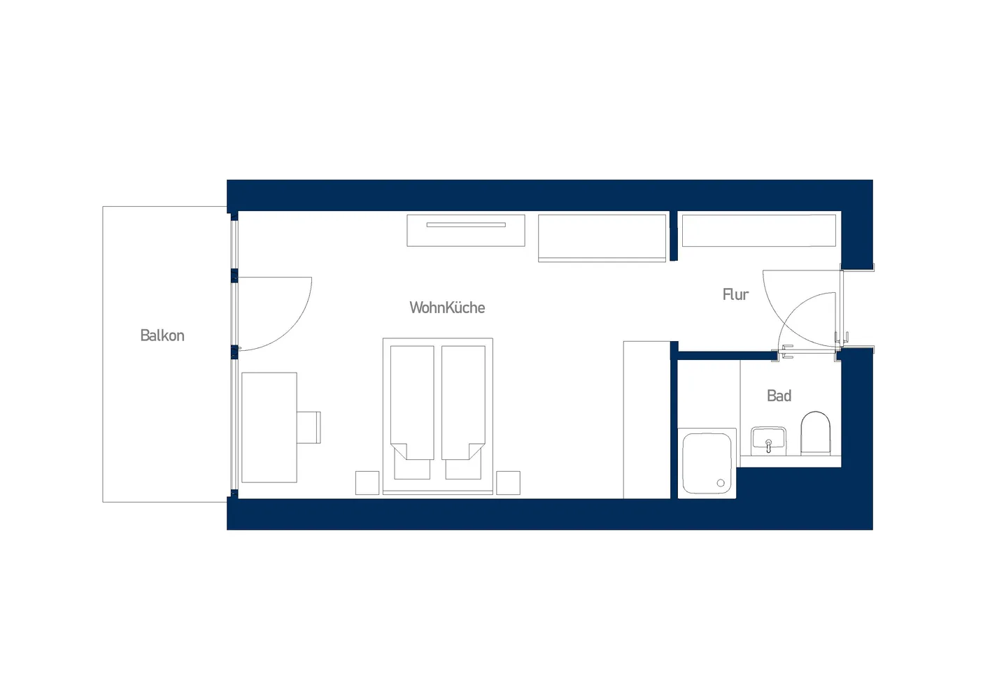 1 Zimmer Wohnung mit 30 m² in Frankfurt am Main – Bild 5