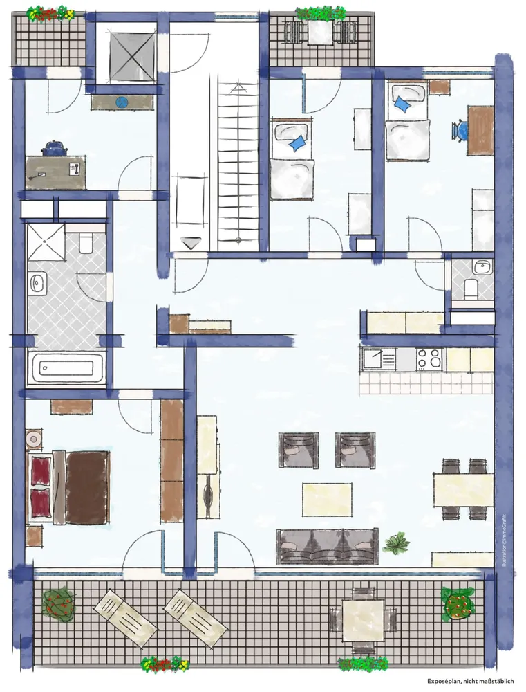 5 Zimmer Wohnung mit 130 m² in Ludwigshafen am Rhein – Bild 8