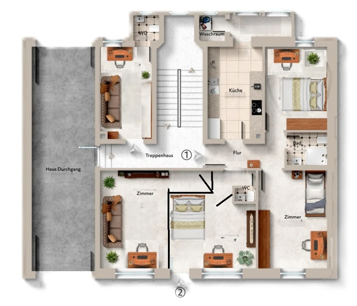 5 Zimmer Wohnung mit 105 m² in Karlsruhe – Bild 10