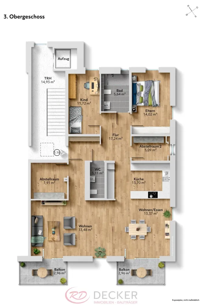 4 Zimmer Wohnung mit 128 m² in Straubing – Bild 11
