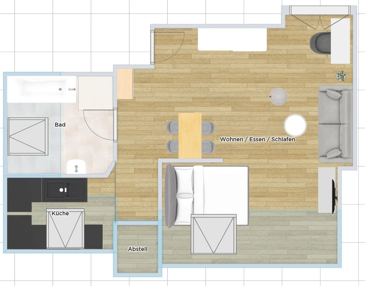 2 Zimmer Wohnung mit 40 m² in Bielefeld – Bild 3