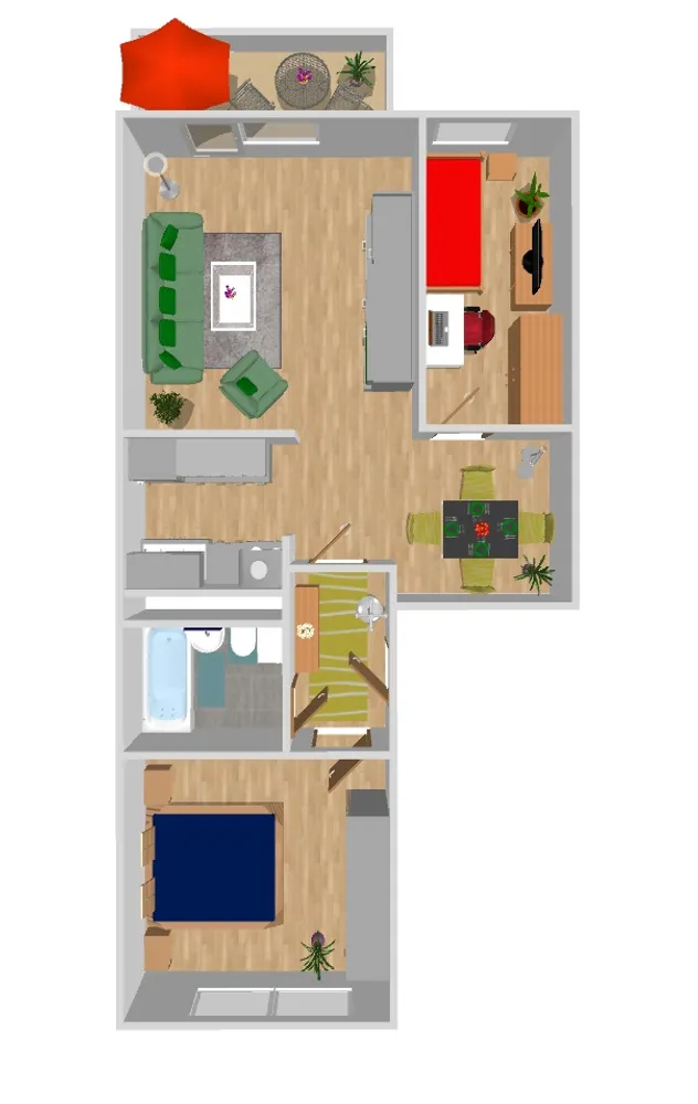 3 Zimmer Wohnung mit 56 m² in Chemnitz – Bild 2
