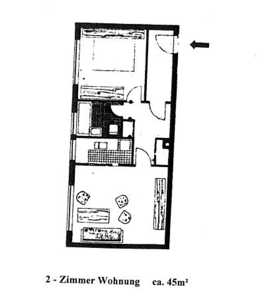 2 room apartment with 45 m² in Kassel – Photo 3
