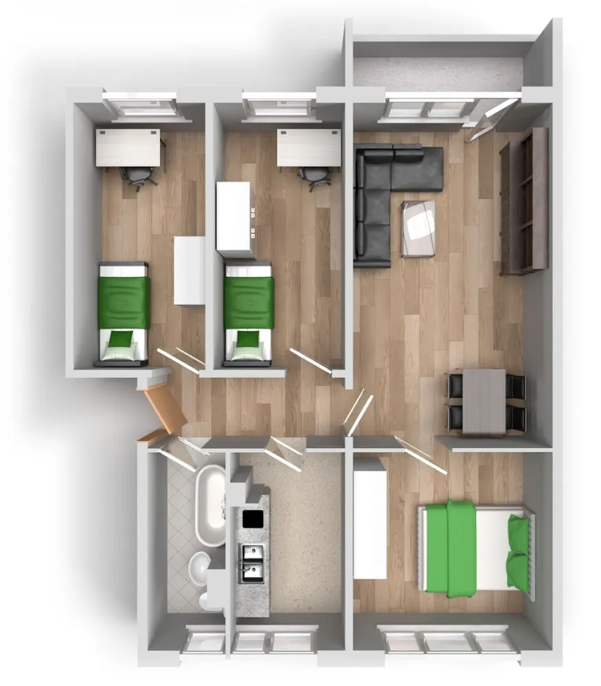 4 Zimmer Wohnung mit 72 m² in Halle (Saale) – Bild 11