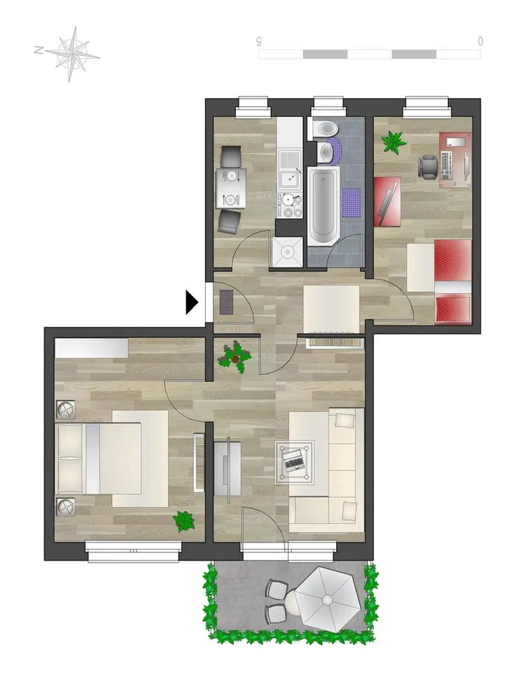3 Zimmer Wohnung mit 59 m² in Chemnitz – Bild 5