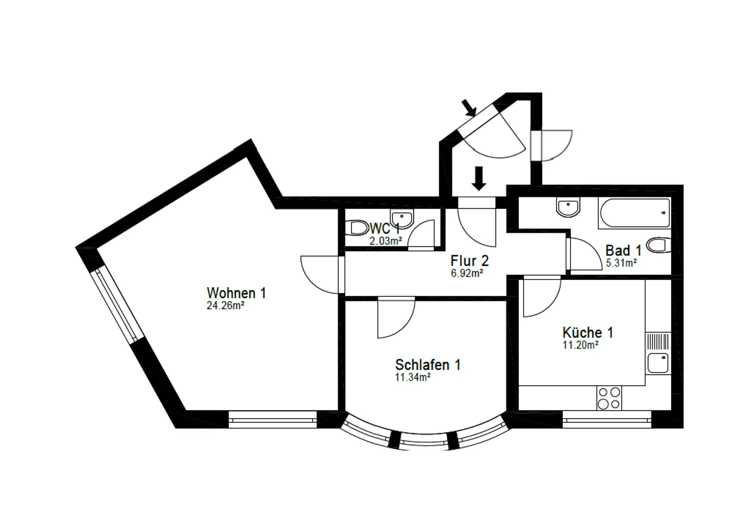 3 Zimmer Wohnung mit 61 m² in Hannover – Bild 5