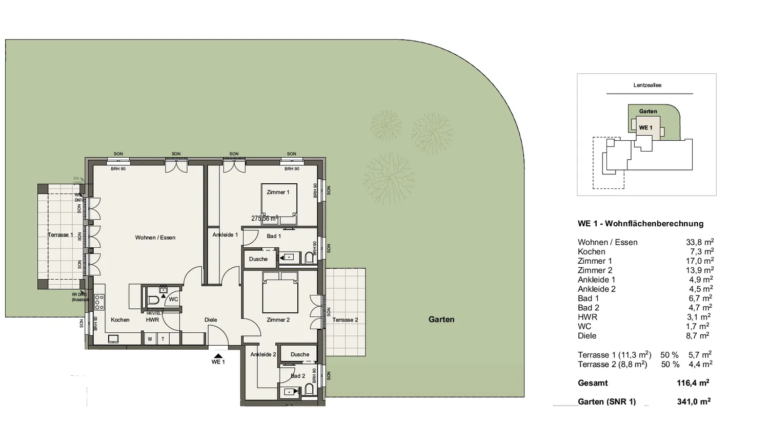 3 Zimmer Wohnung mit 116 m² in Berlin – Bild 3