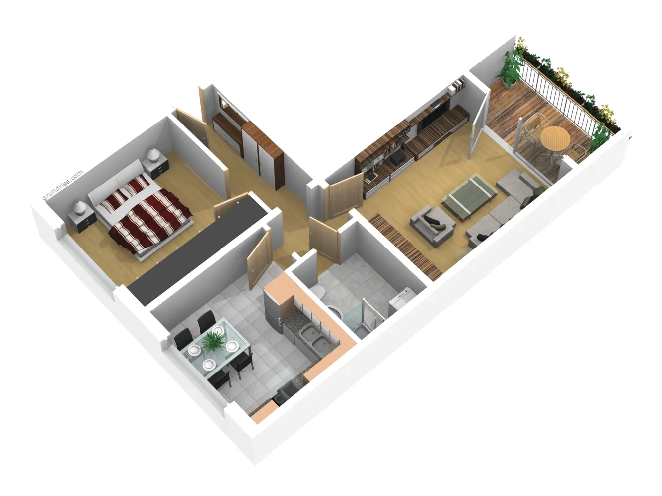 2 room apartment with 46 m² in Zeitz – Photo 5
