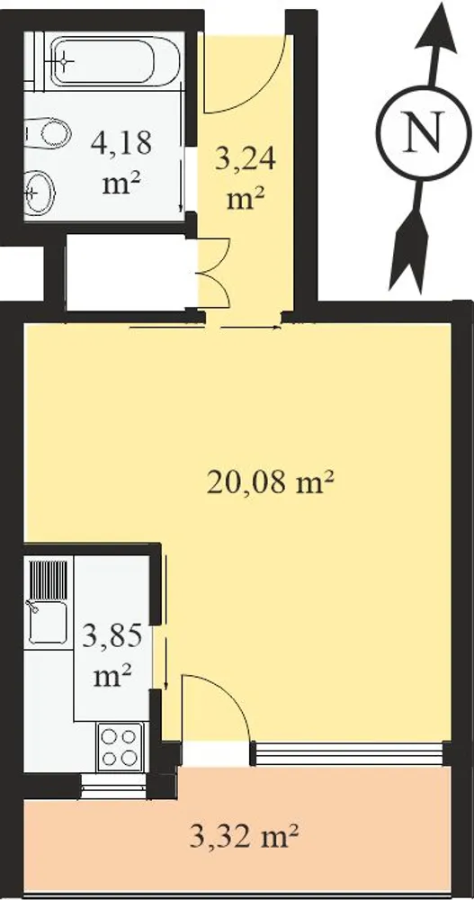 1 Zimmer Wohnung mit 36 m² in München – Bild 10