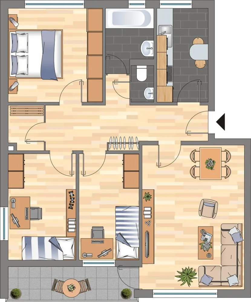 4 Zimmer Wohnung mit 78 m² in Kiel – Bild 4