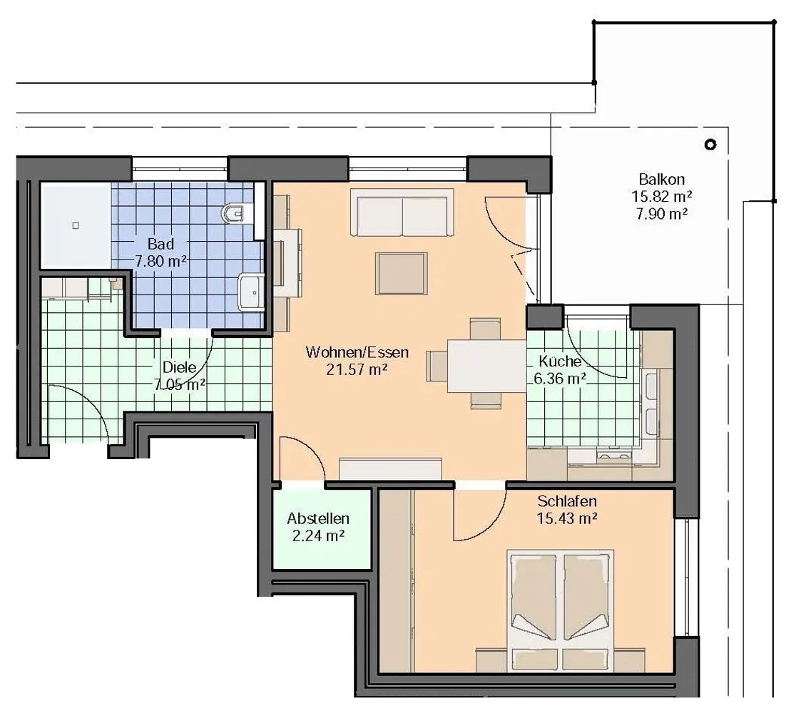 2 room apartment with 68 m² in Minden – Photo 3