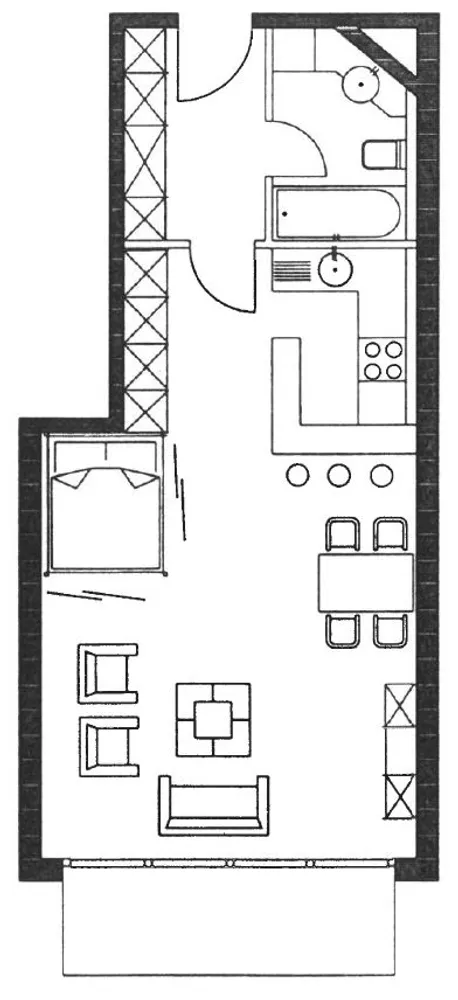 1 Zimmer Wohnung mit 55 m² in Leipzig – Bild 3