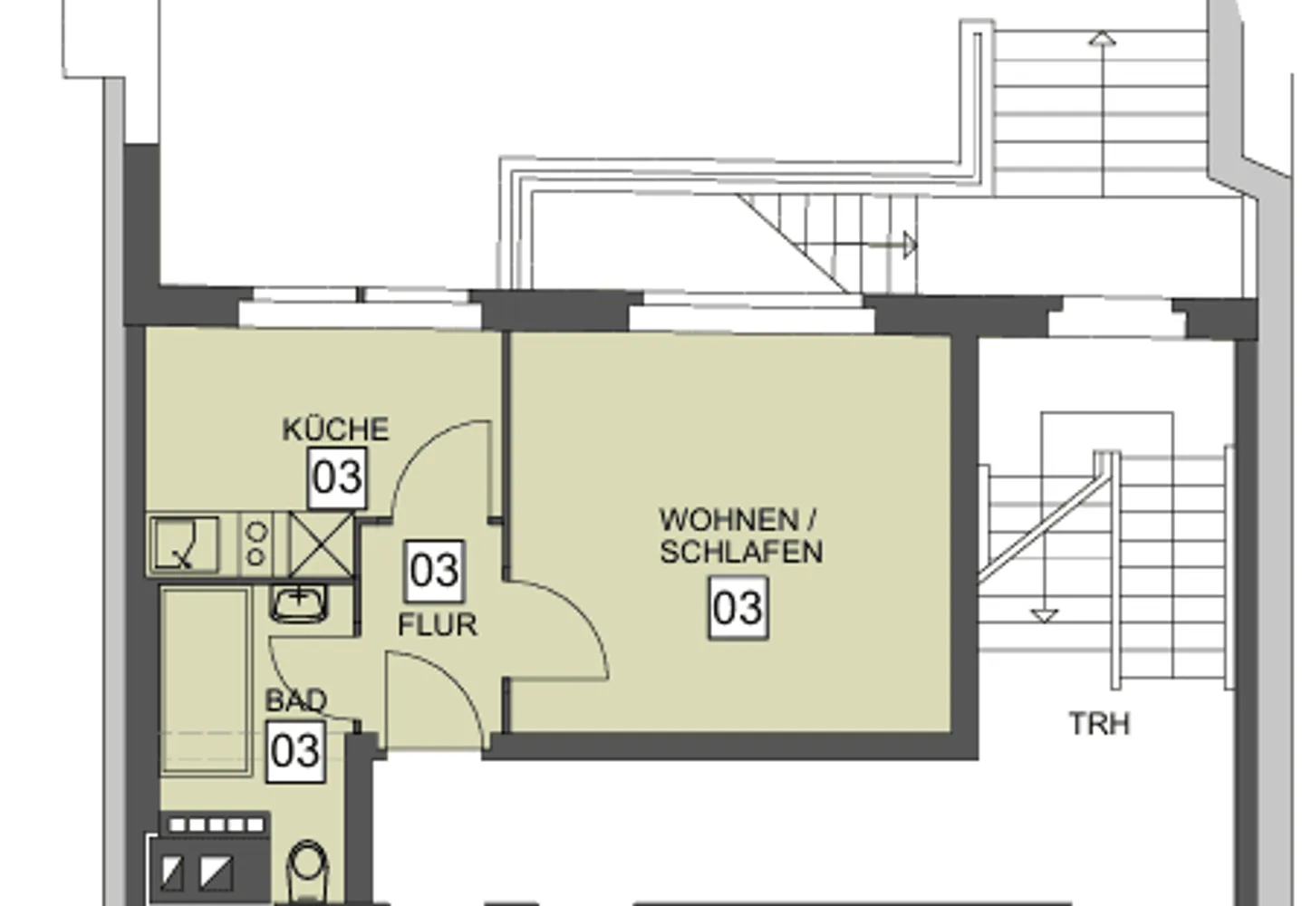 1 Zimmer Wohnung mit 28 m² in Nürnberg – Bild 5