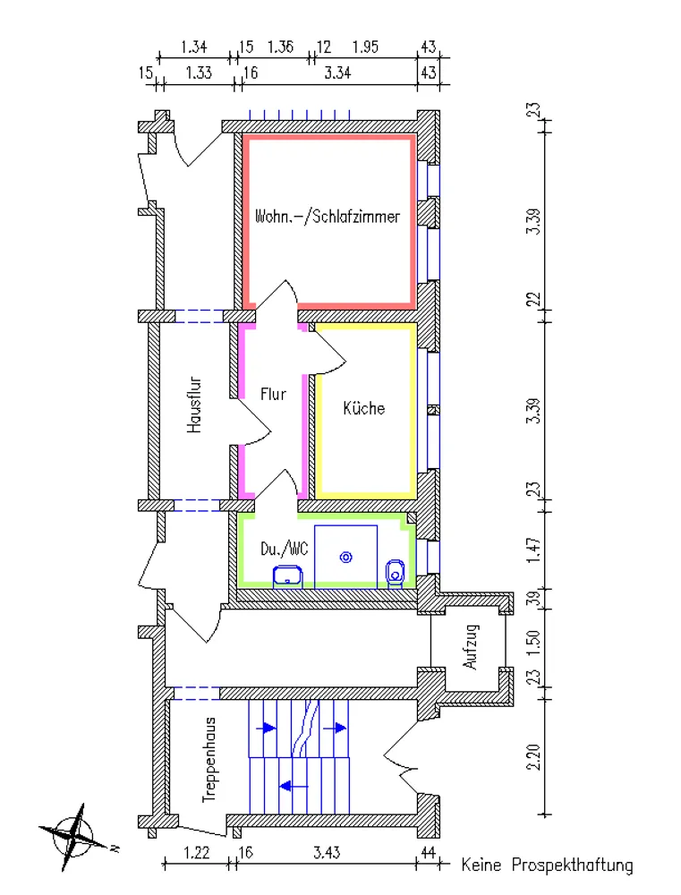 1 Zimmer Wohnung mit 27 m² in Chemnitz – Bild 2