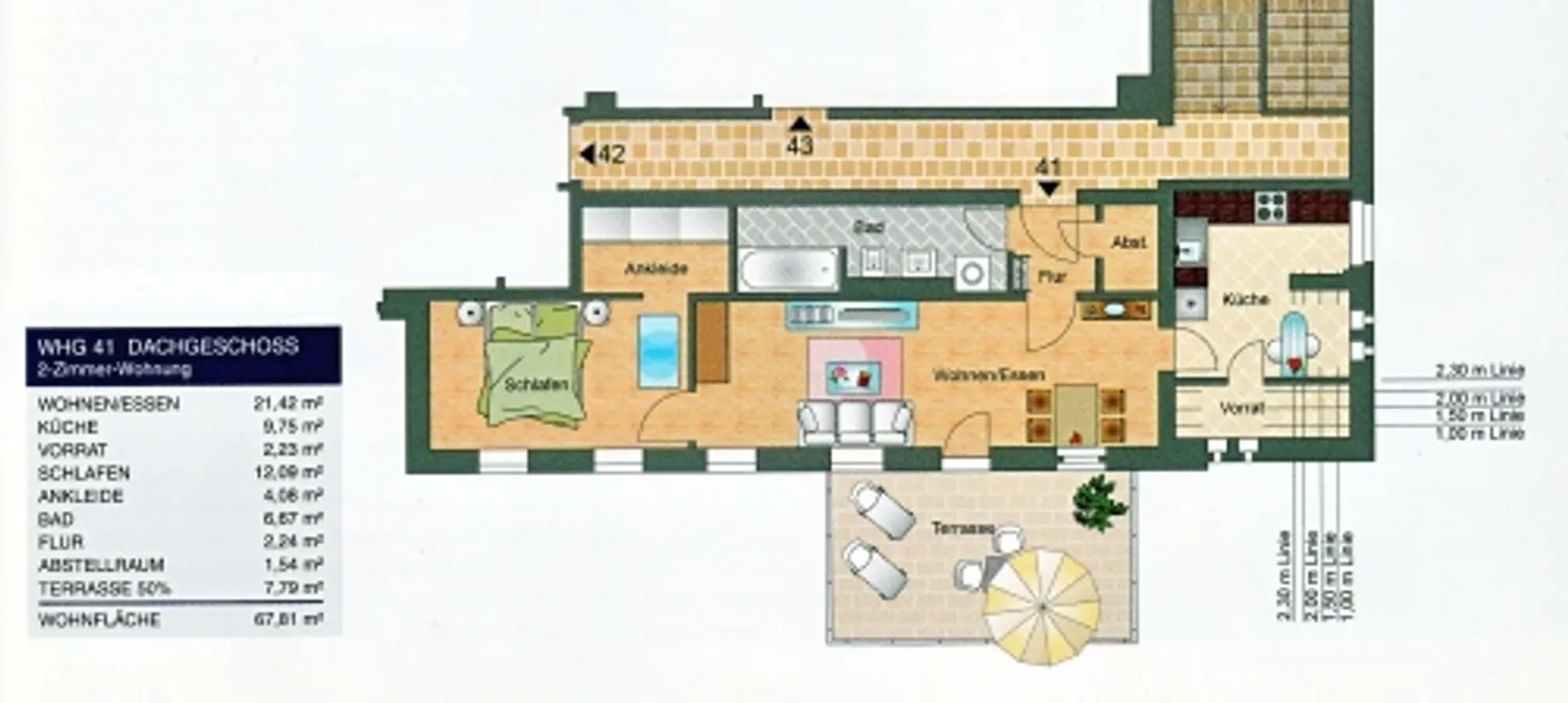 2 Zimmer Wohnung mit 68 m² in Dresden – Bild 1