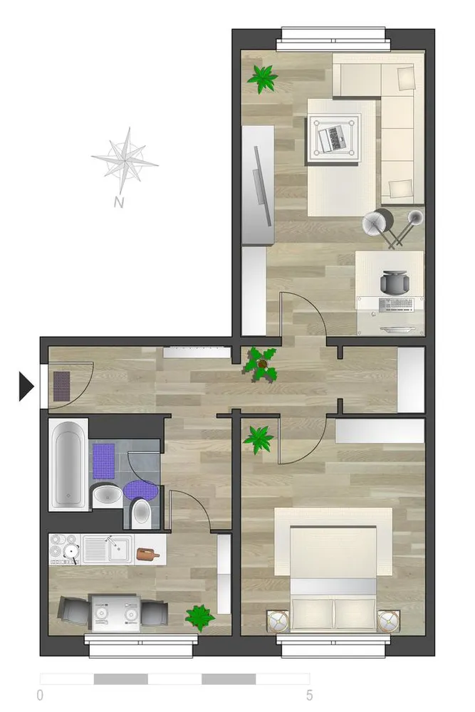 2 Zimmer Wohnung mit 54 m² in Chemnitz – Bild 6