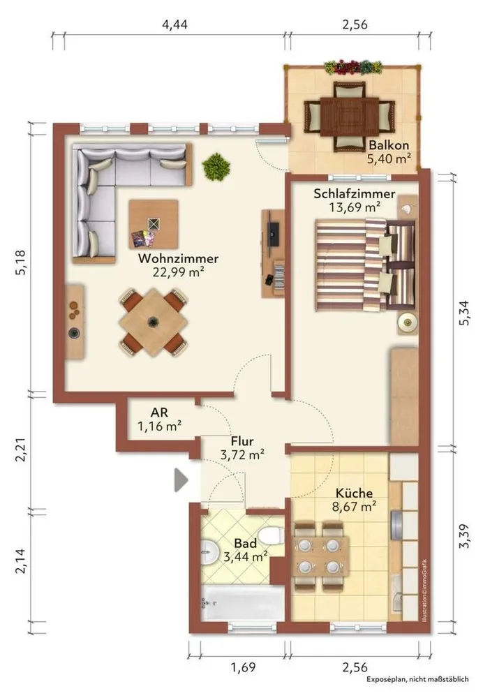 2 Zimmer Wohnung mit 57 m² in Bremen – Bild 11