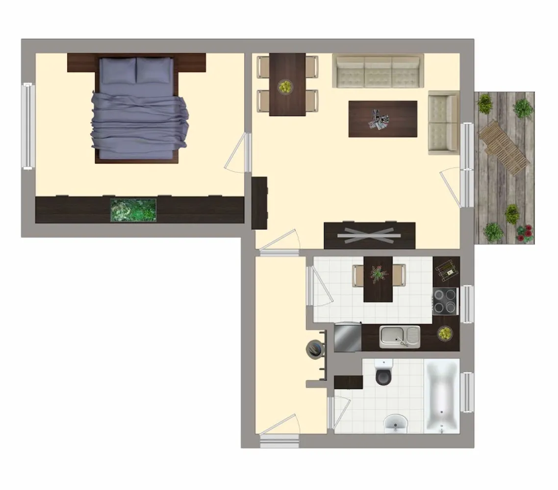 2 Zimmer Wohnung mit 48 m² in Merseburg – Bild 7