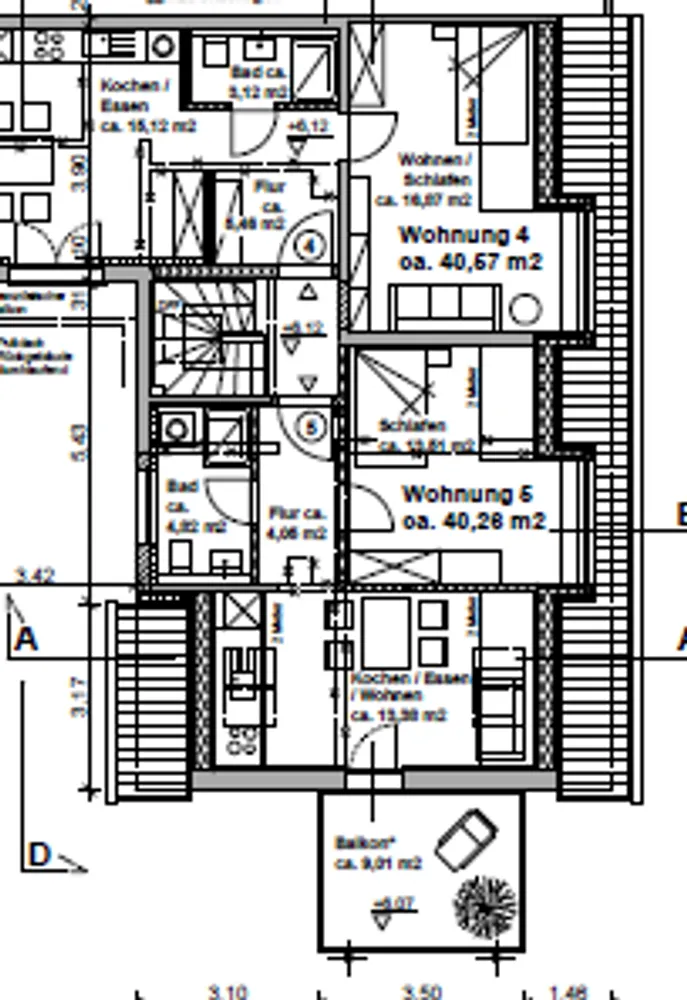 4 Zimmer Wohnung mit 75 m² in Erlangen – Bild 1