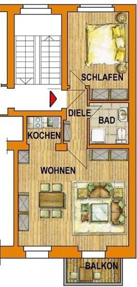 2 Zimmer Wohnung mit 48 m² in Wuppertal – Bild 2