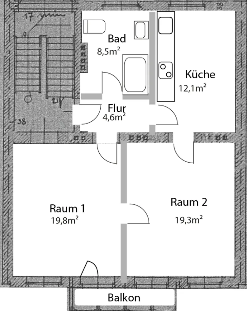 2 Zimmer Wohnung mit 64 m² in Aachen – Bild 8