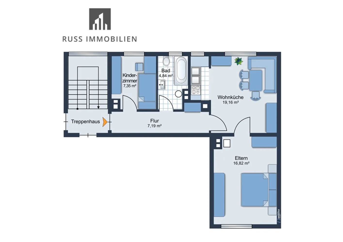 3 Zimmer Wohnung mit 55 m² in Augsburg – Bild 11
