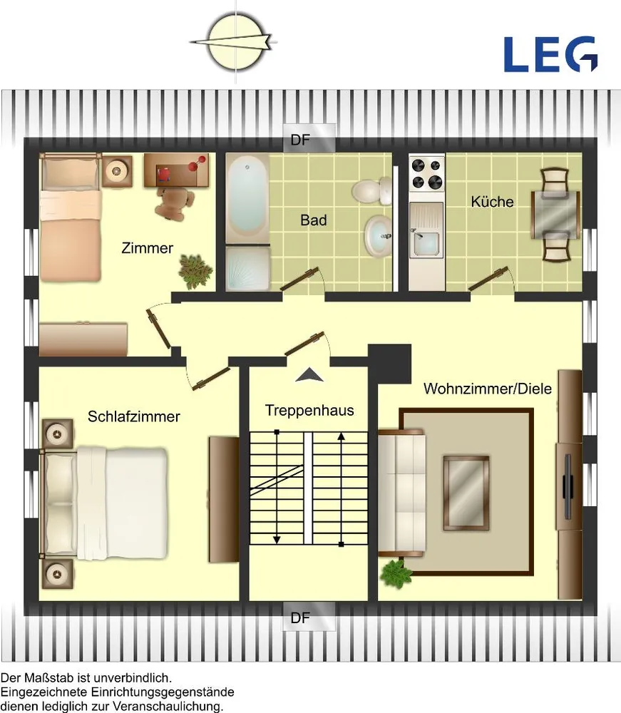 4 Zimmer Wohnung mit 62 m² in Lünen – Bild 4