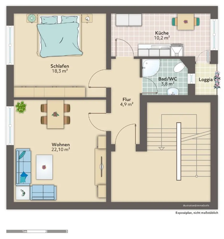 2 Zimmer Wohnung mit 60 m² in Bremen – Bild 6