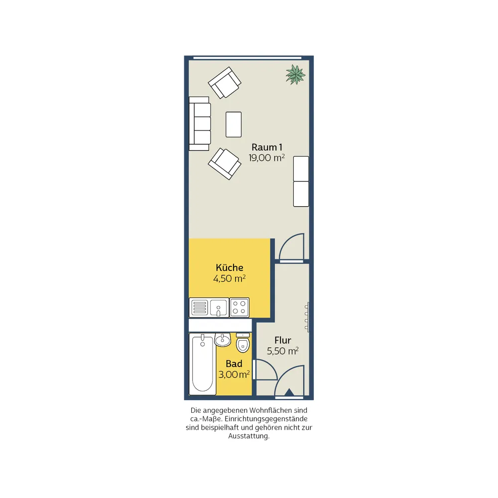 1 Zimmer Wohnung mit 32 m² in Leipzig – Bild 4