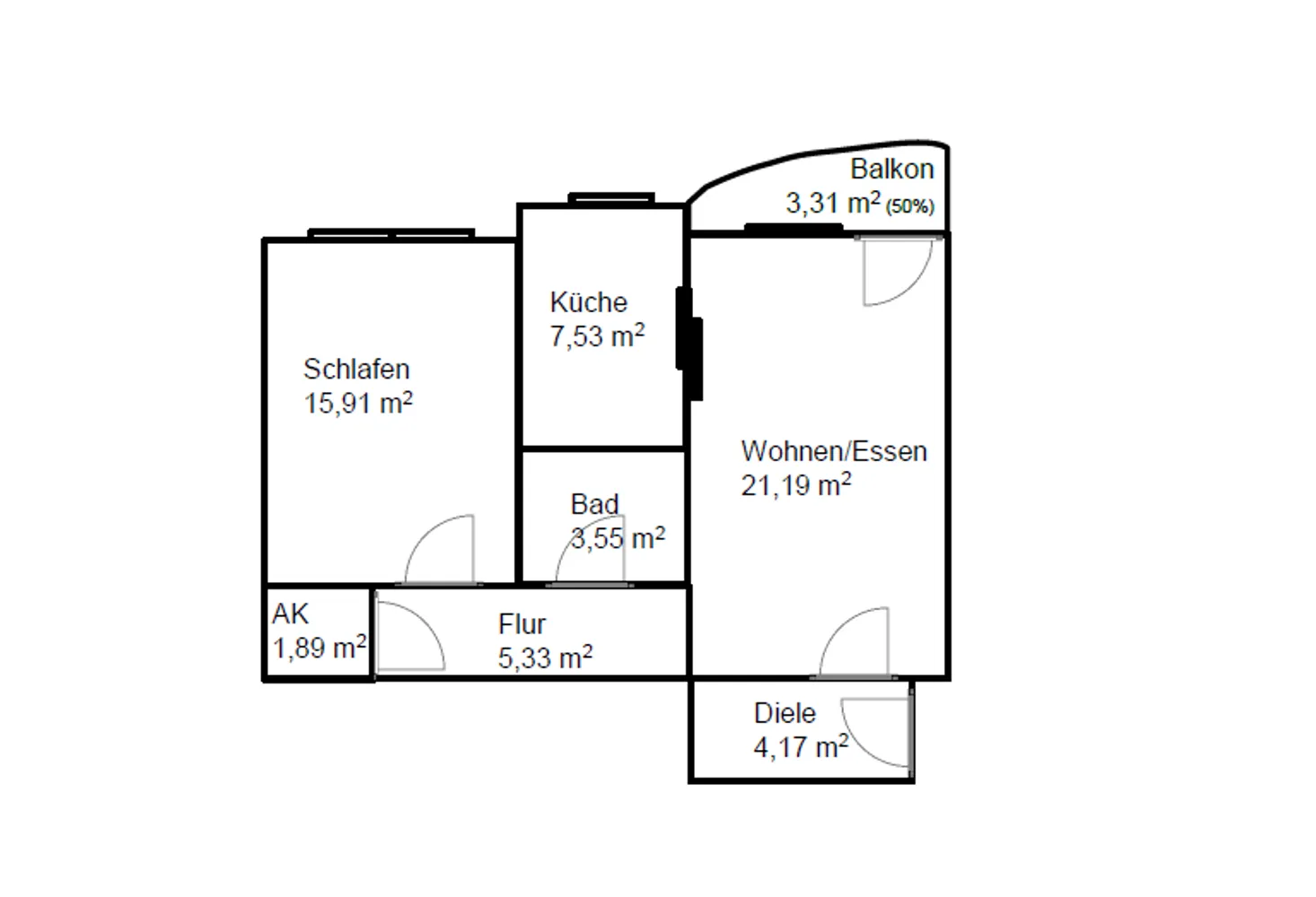 2 Zimmer Wohnung mit 61 m² in Ludwigshafen am Rhein – Bild 7