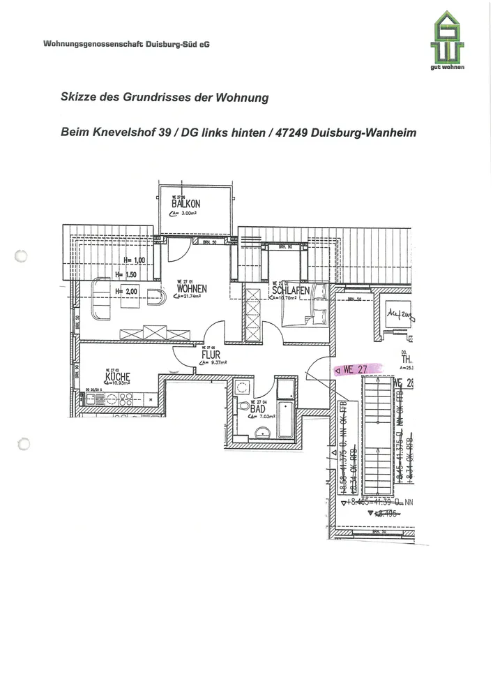 2 Zimmer Wohnung mit 63 m² in Duisburg – Bild 4