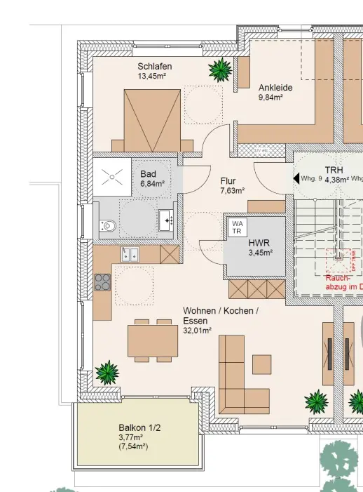 3 Zimmer Wohnung mit 77 m² in Detmold – Bild 4
