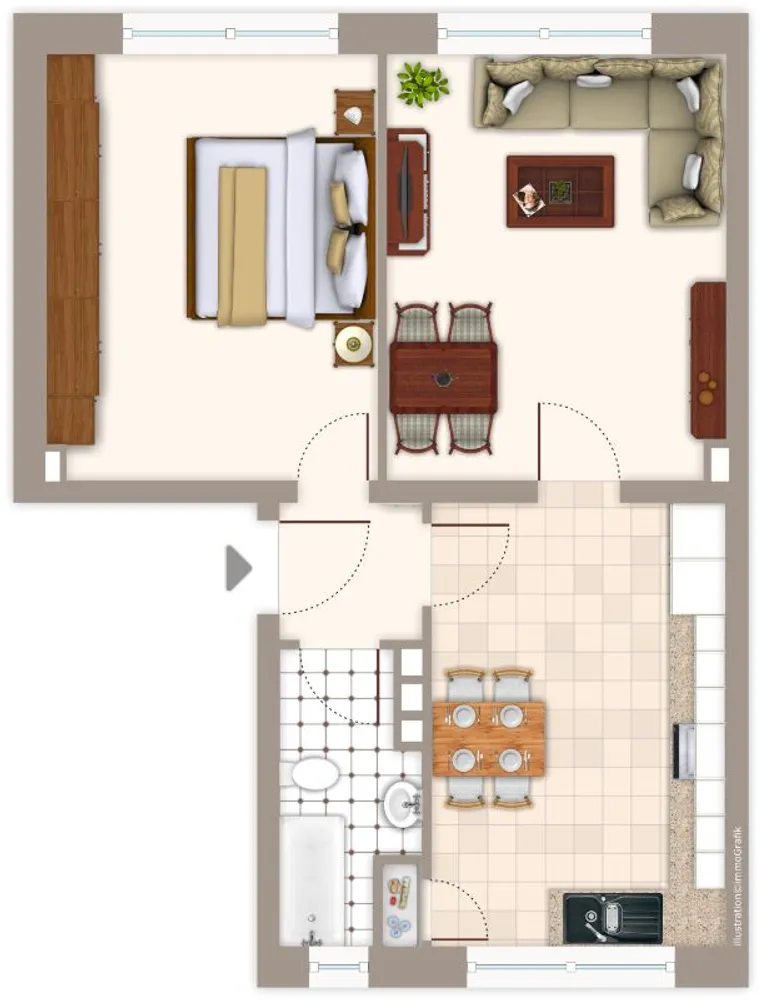2 Zimmer Wohnung mit 48 m² in Mönchengladbach – Bild 7