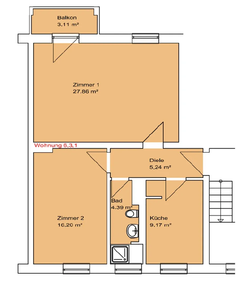 2 Zimmer Wohnung mit 65 m² in Magdeburg – Bild 9