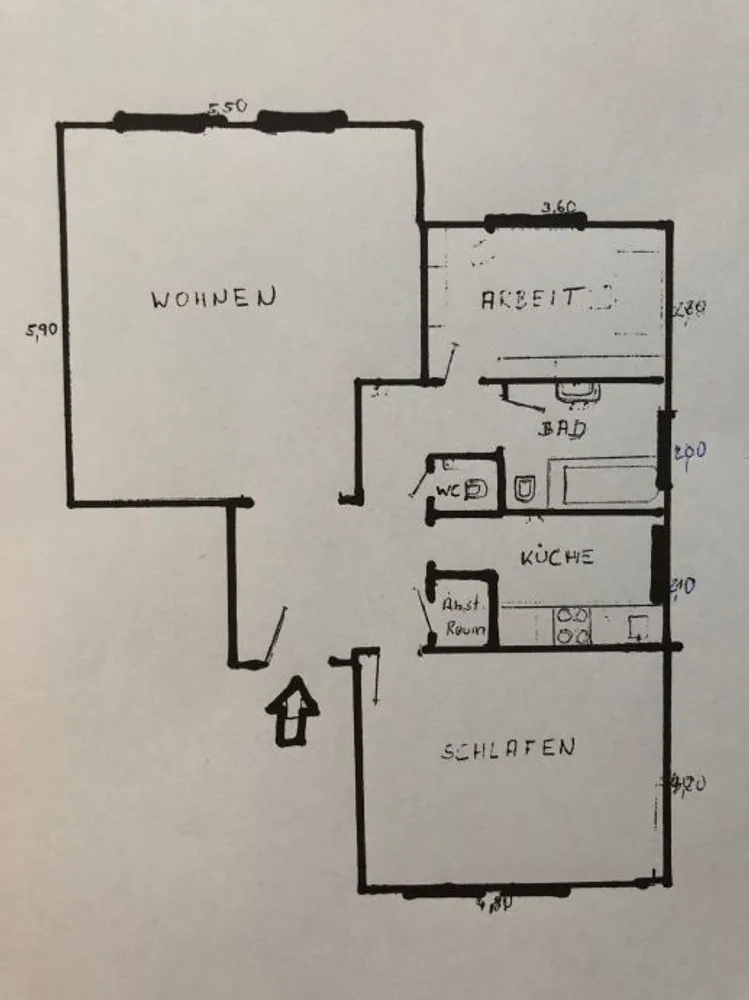 3 Zimmer Wohnung mit 86 m² in Düsseldorf – Bild 2
