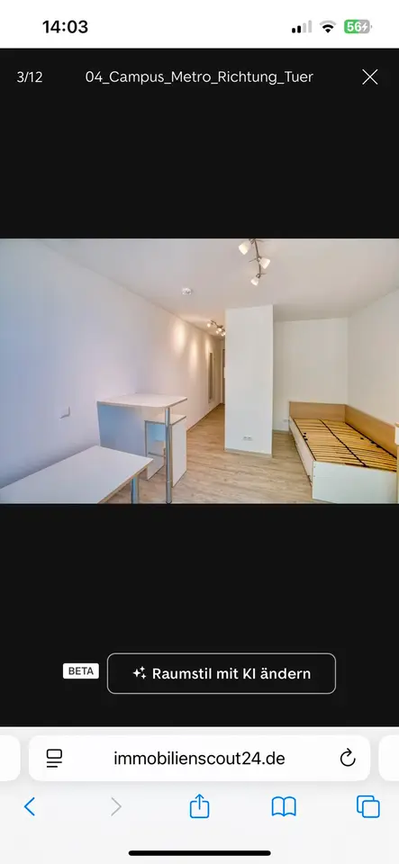 Studio mit 23 m² in Landshut – Bild 1