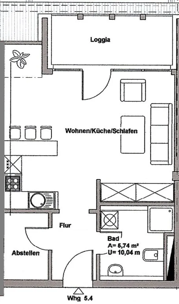 1 Zimmer Wohnung mit 41 m² in Leipzig – Bild 2
