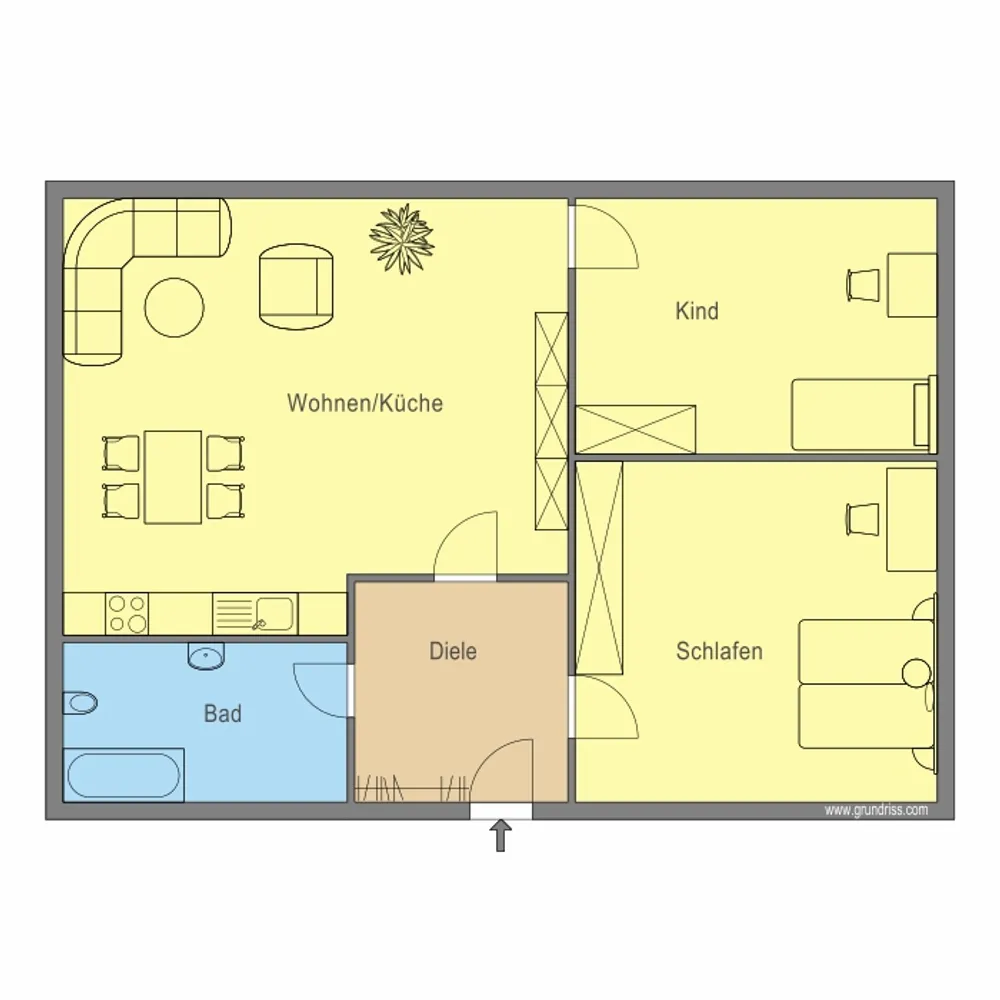 2 Zimmer Wohnung mit 51 m² in Essen – Bild 2
