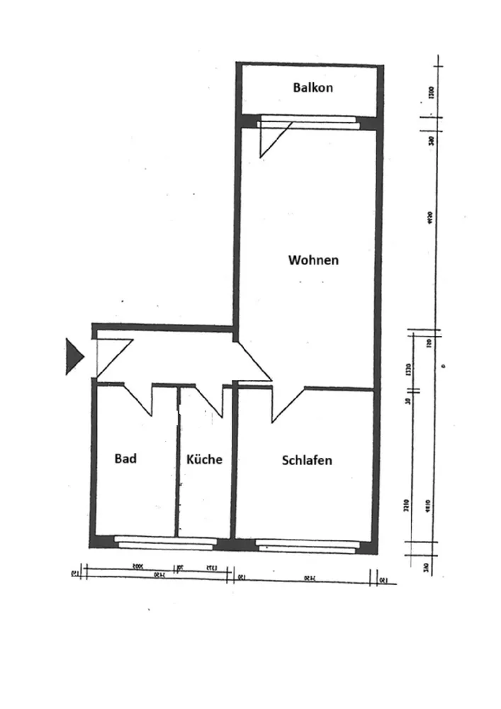 2 Zimmer Wohnung mit 50 m² in Halle (Saale) – Bild 5