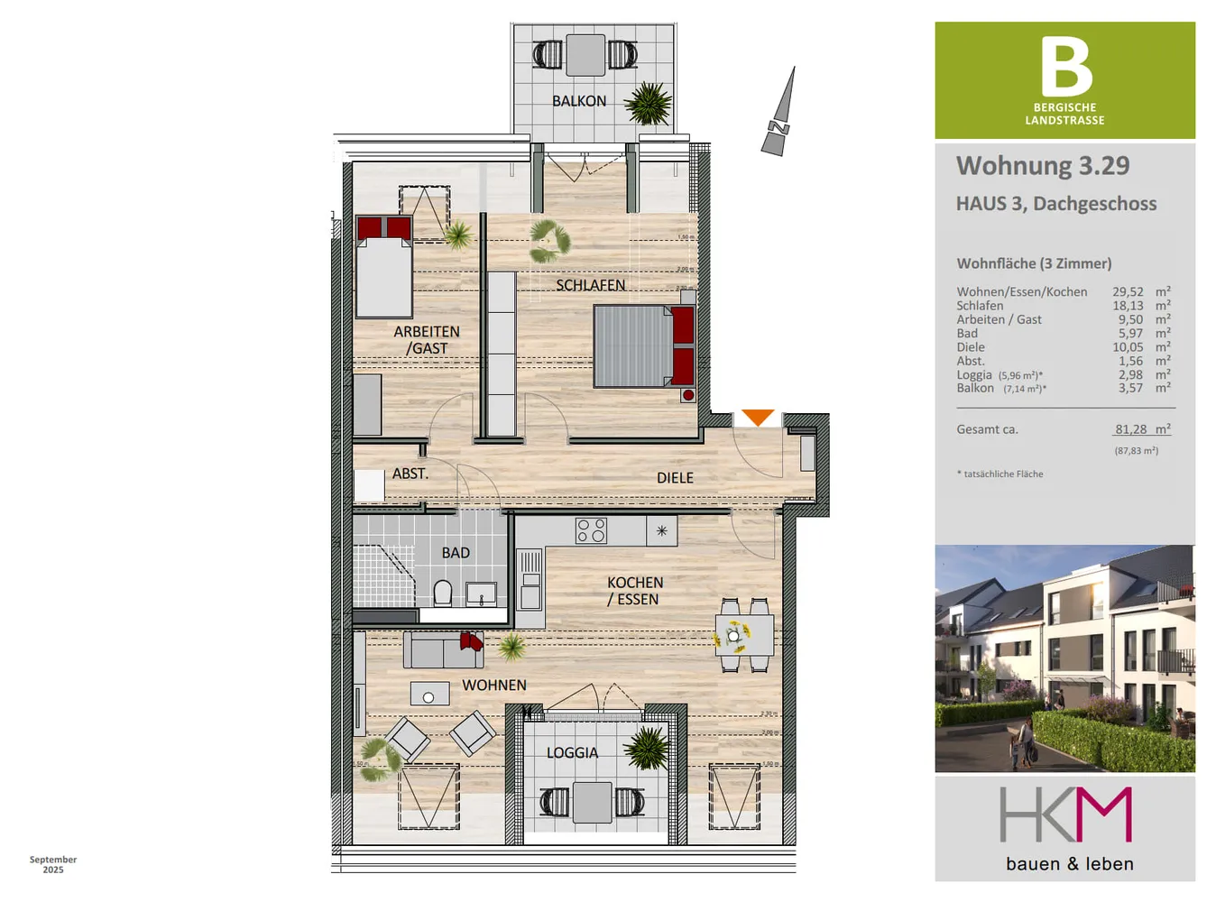 3 room apartment with 81 m² in Leverkusen – Photo 5