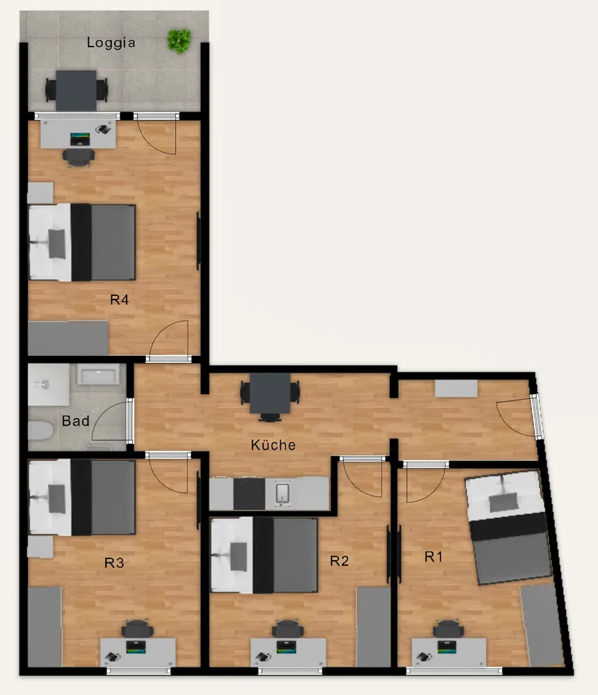 WG-Zimmer mit 23 m² in München – Bild 2