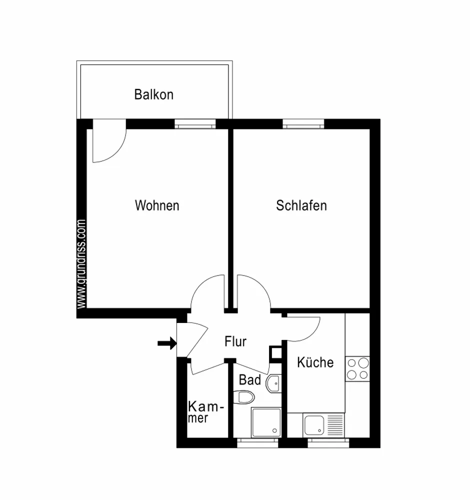 2 Zimmer Wohnung mit 51 m² in Berlin – Bild 2