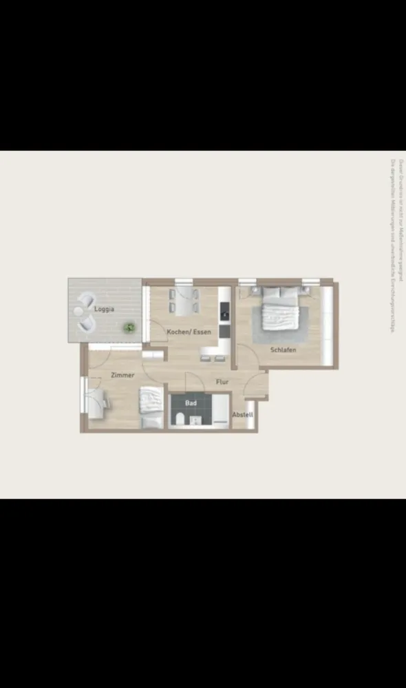 1 Zimmer Wohnung mit 13 m² in Metzingen – Bild 2